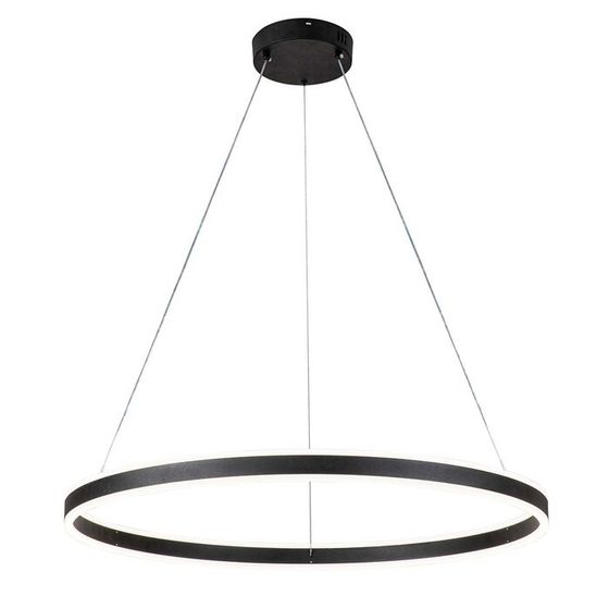 Светильник подвесной Indigo, 14001/1P Black. 1х123Вт, LED, 4680Лм, 3000-5700К, пульт ИК, 800х800х100/1240 мм, цвет белый