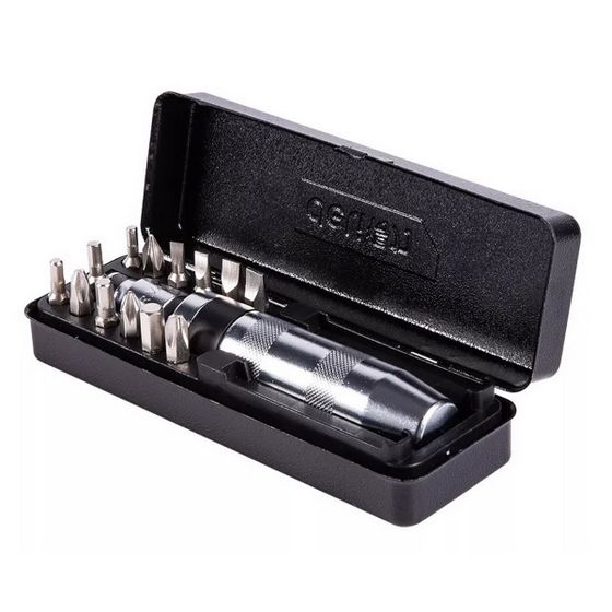 Отвертка ударно-поворотная с набором бит Deli DL8901 PH1, PH2x2, PH3, PH4, SL5, SL6, SL8, SL9, H4, H5, H6, H8