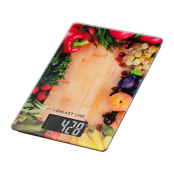 Весы кухонные Galaxy LINE GL2817 8кг разноцветный