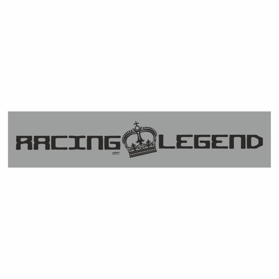 Полоса на лобовое стекло &quot;RACING LEGEND&quot;, серебро, 1220 х 270 мм