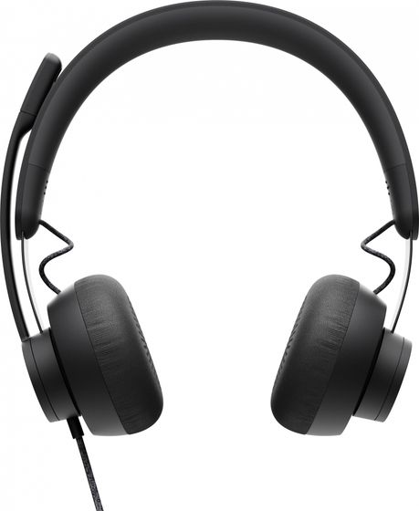 Гарнитура накладные Logitech Zone Wired Teams проводные черный матовый (981-000870)