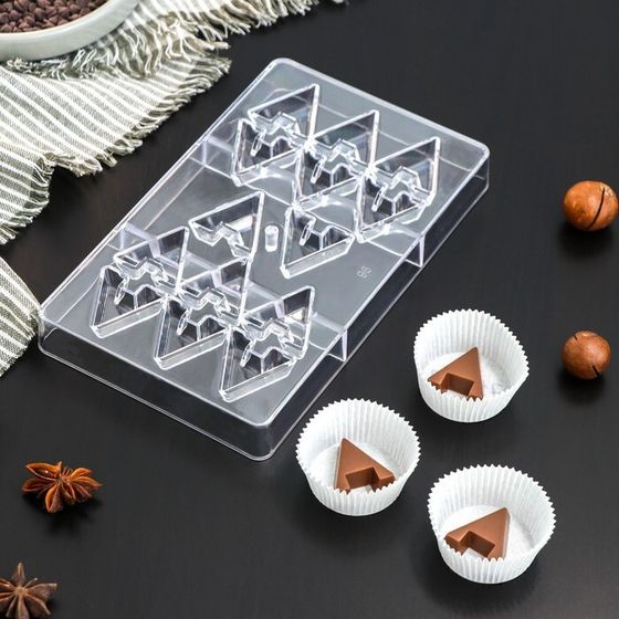 Форма для шоколада и конфет «Хеопс», 14 ячеек, 20×12×2,5 см