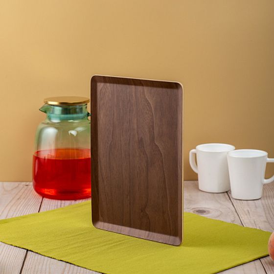 Поднос плоский NON-SLIP темный 27х20см