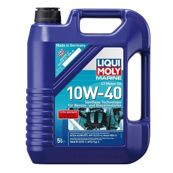 Моторное масло для для лодок LiquiMoly Marine 4T Motor Oil 10W-40 НС-синтетическое, 5 л (25013)