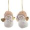 Фигурка декоративная подвесная "Снеговик",   L5,5 W4,5 H7,5 см, 2в.