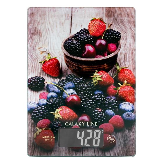 Весы кухонные Galaxy LINE GL2819 8кг разноцветный