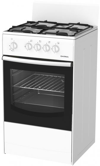 Плита газовая Darina S GM 441 001 W белый реш.сталь