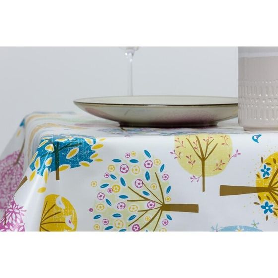 !Клеёнка «ЛАРИО» «Деревья в цвете» 140 см, 20 п.м., BL60!