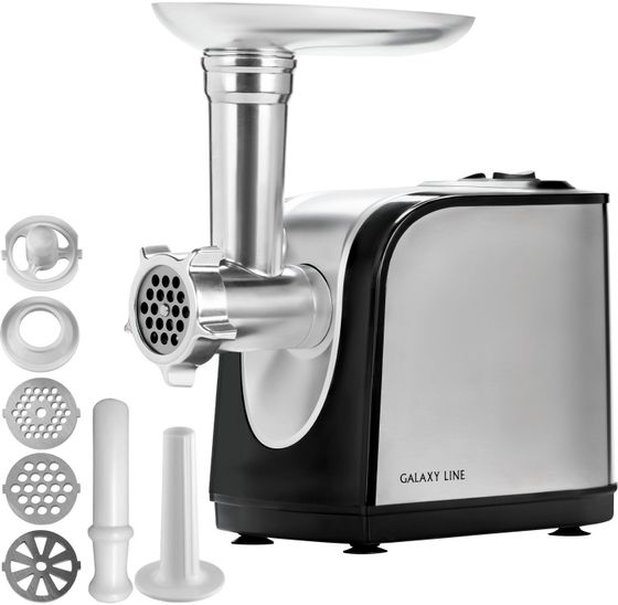 Мясорубка Galaxy LINE GL2416 1800Вт черный/серебристый