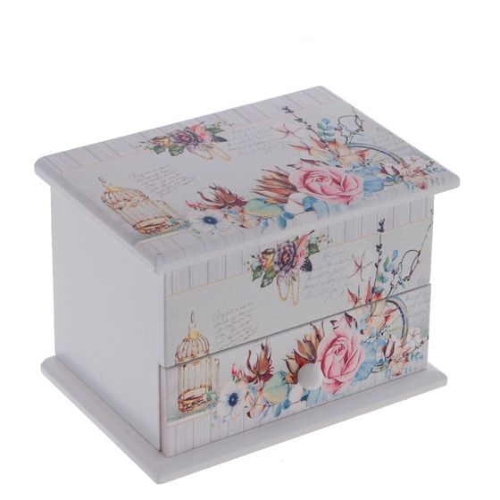 Шкатулка для украшений музыкальная, Д13 Ш9 В9 см