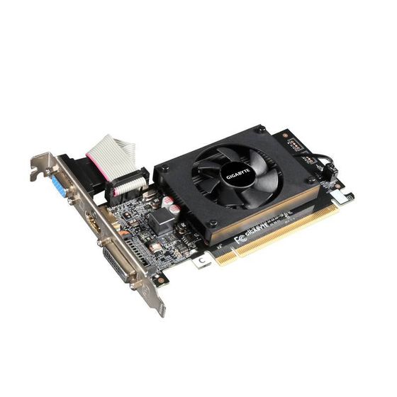 Видеокарта Gigabyte PCI-E 2.0 GT710 2GB GV-N710D3-2GL DDR3 64bit 954/1800 1xDVI 1xHDMI 1xVGA low prof RTL