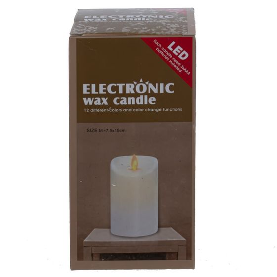 Изделие декоративное &quot;Свеча&quot; (подсвет, AAAх3 н/п) L8 W7 H15 см