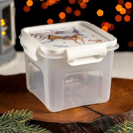 Контейнер для СВЧ квадратный 0.9л ГРАФИКА