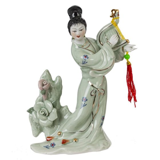 Фигурка декоративная &quot;Гейша&quot; (блок 4 шт), Д11,5 Ш6,5 В15 см, 4в.