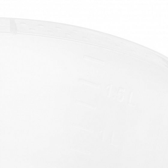 Миска прозрачная 2л 22х22х15см с мерным делением