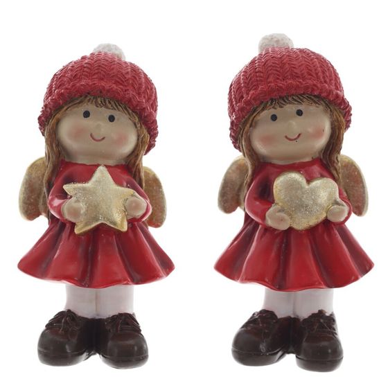 Фигурка декоративная &quot;Ангел&quot;, L4,5 W4,5 H9,5 см, 2в.