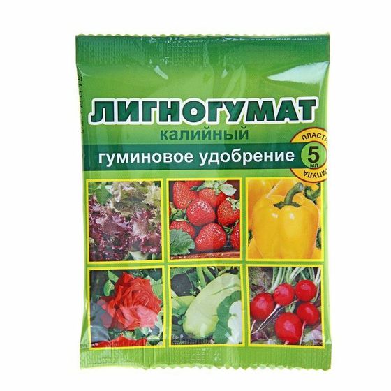 Удобрение &quot;Лигногумат&quot;, калийный, пластиковая ампула, 5 мл