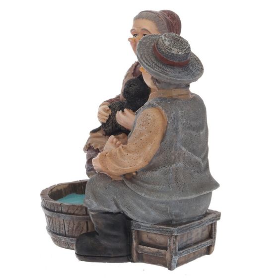 Фигурка декоративная &quot;Бабушка с дедушкой&quot;, Д11,5 Ш9,5 В12 см, 2в.