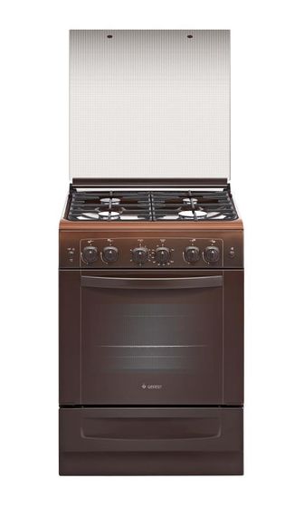 Плита газовая Gefest ПГ 6100-02 0003 коричневый стек.крышка реш.чугун