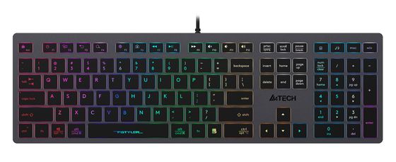 Клавиатура A4Tech Fstyler FX60 LED проводная серый