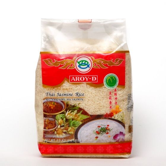 Тайский рис &quot;Жасмин&quot; категории А белый AROY-D, 4,5 кг