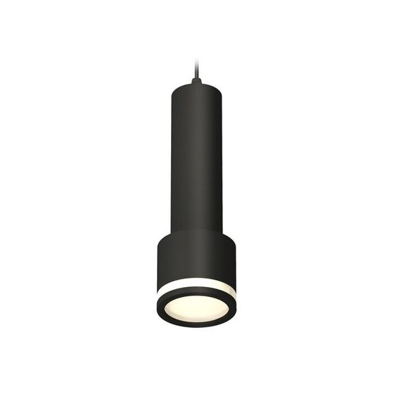 Светильник подвесной с акрилом Ambrella light, XP8111010, GX53 LED 12 Вт, цвет чёрный песок, белый матовый