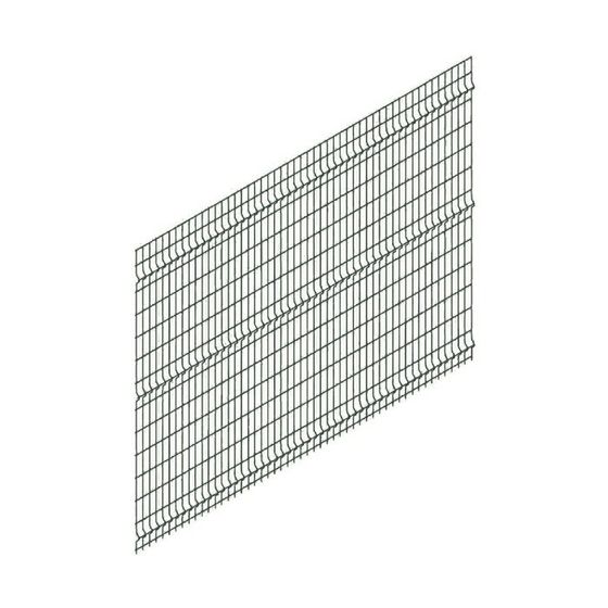 Панельное ограждение, 1.53 × 2.5 м, ячейка 200 × 55 мм, диметр прута 3.5 мм, цвет графит