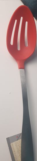 !09 Набор из 2-х кухонных инструментов + ПОДАРОК (кулинарные инструменты 8 штук)- Лопака+Ложка с прорезями 38 см. цвет микс