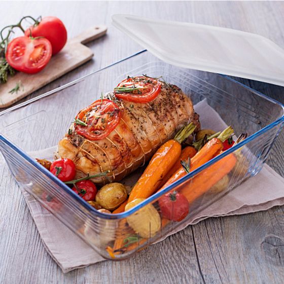 Форма для запекания и выпечки с крышкой COOK&amp;lt;(&amp;gt;&amp;&amp;lt;)&amp;gt;FREEZ 2.6л 24x19x8см прямоугольная