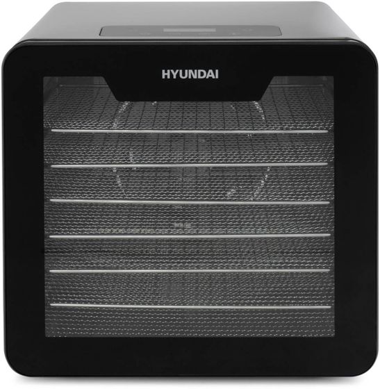 Сушилка для овощей и фруктов Hyundai HYFD-8802 14под. 600Вт серебристый