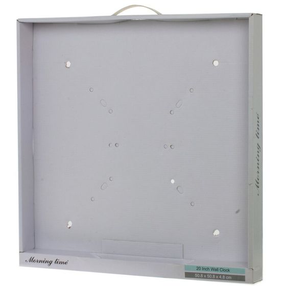 Часы настенные декоративные, Д50,5 Ш5 В50,5 см, (1xАА не прилаг.)