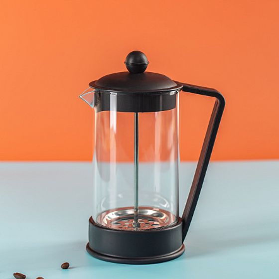 Набор для горячих напитков УЮТНЫЙ ВЕЧЕР 3пр (френч-пресс  термобокал 2шт)