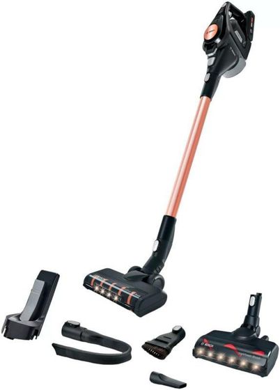 Пылесос вертикальный беспроводной Bosch BCS8214PRQ 500Вт черный