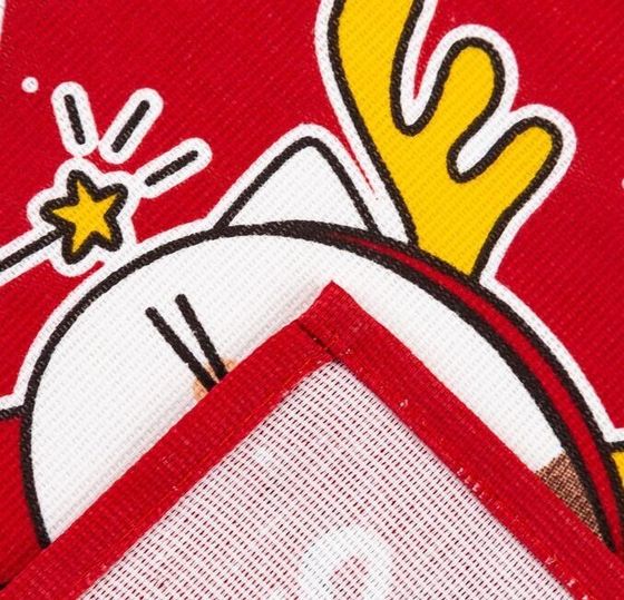 !09 Комплект из 3-х полотенец: Полотенце "Merry catmas" 35х60 см,100% хлопок 160 г/м2