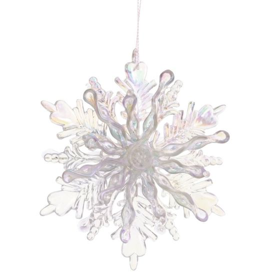 Украшение новогоднее &quot;Снежинка&quot;, L11 W4,5 H12 см, 2в.