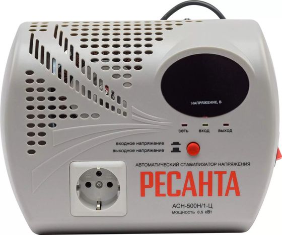 Стабилизатор напряжения Ресанта АСН- 500 Н/1-Ц 500Вт