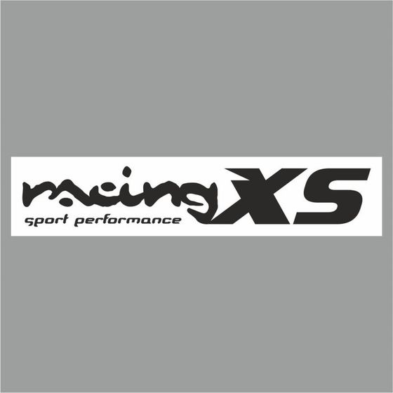 Полоса на лобовое стекло &quot;RACING XS&quot;, белая, 1220 х 270 мм