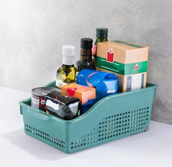 Контейнер Лофт на колесах широкий 305х210х125мм бриз