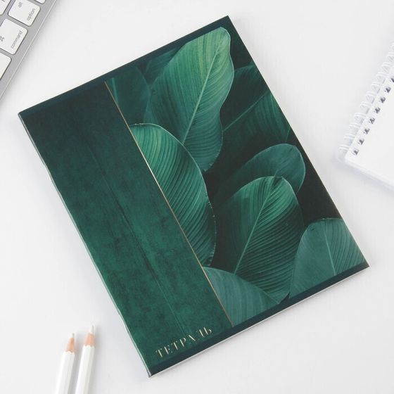 !09 Комплект из 5 тетрадей на скрепке формат А5: Тетрадь 48 листов «Тёмная ботаника», обложка мелованный картон 230 гр., внутренний блок в клетку 80 гр., белизна 96% дизайн микс