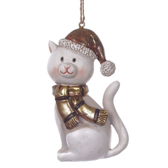 Фигурка декоративная подвесная &quot;Кошка&quot;,  L5 W4 H9 см, 2в.