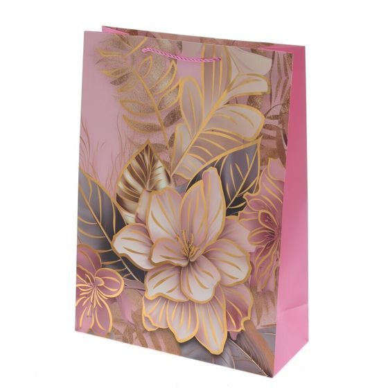 Пакет подарочный (бумага 210г/м2, блок микс 12шт), L30 W12 H41,5 см, 4в.