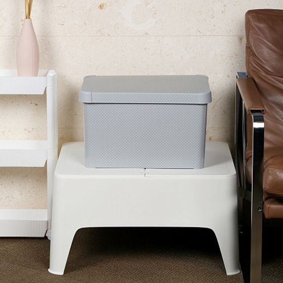 Ящик для хранения СТОКГОЛЬМ L белая