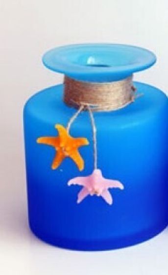 !09 Ваза декоративная бутылочная &quot;Океания-1&quot; 24 см.