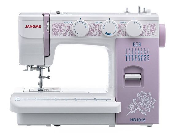 Швейная машина Janome HD 1015 белый/розовый