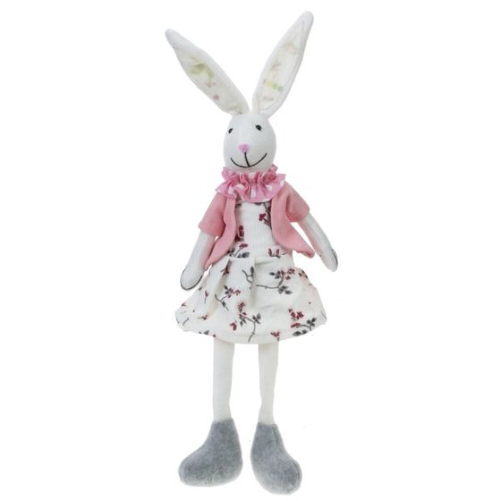 Игрушка набивная &quot;Заяц&quot;, L13 W10 H43 см, 2в.