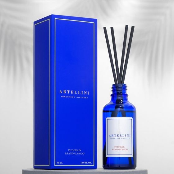 Диффузор ароматический &quot;ARTELLINI&quot;, 50 мл, PETIGRAIN&amp;SANDALWOOD