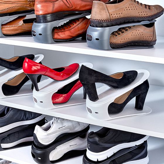 Подставка для обуви коричневая 11x27.5x12.5см