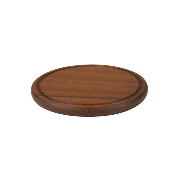 Деревянная разделочная доска iroko wood. diameter(ø)29cm..