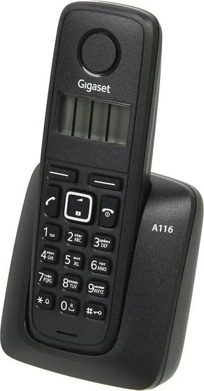 Р/Телефон Dect Gigaset A116 RUS черный