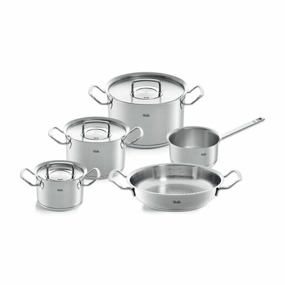 Fissler Kochgeschirr-Set mit Servierpfanne original-Profi-Collection 5 tlg. Metalldeckel